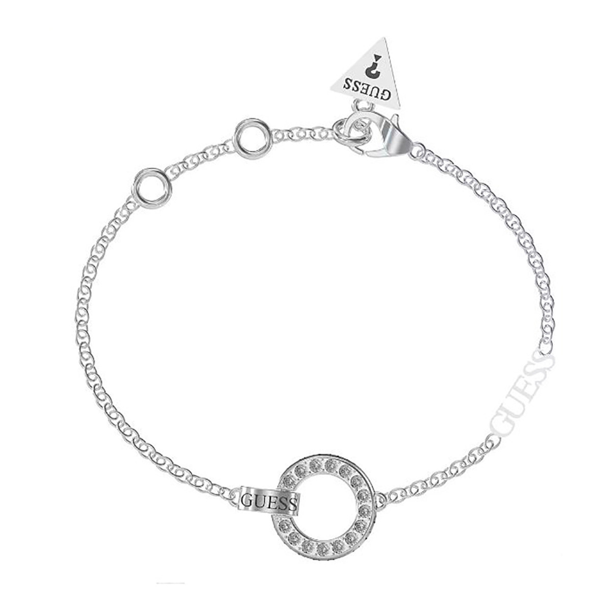 Guess Bracciale donna gioielli Guess Circle Lights JUBB03162JWRH