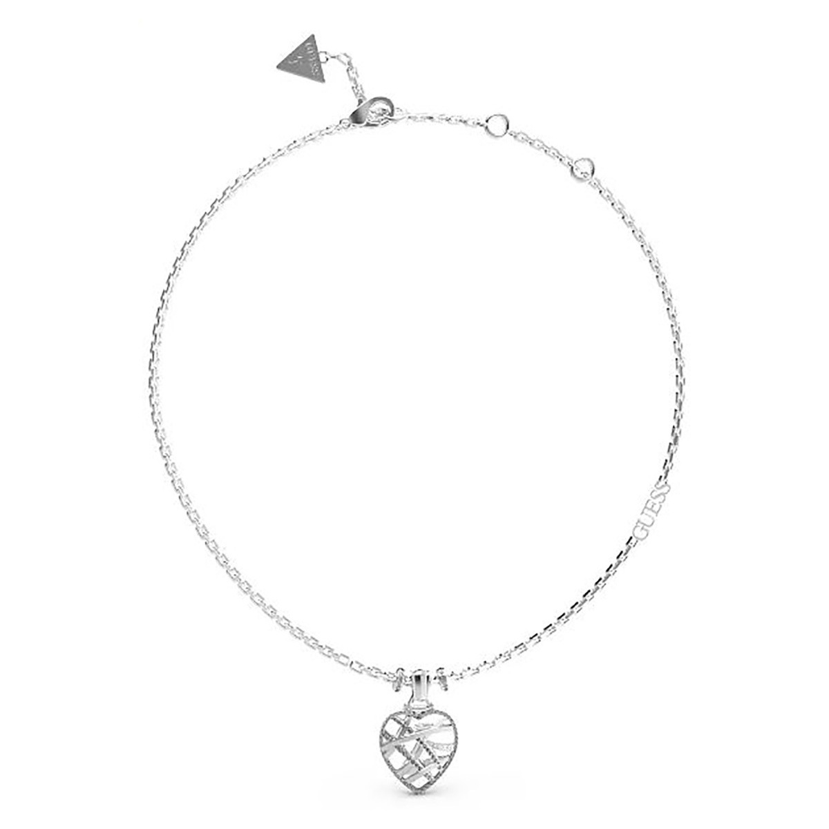 Guess Collana donna con pendente Guess Heart Cage JUBN03099JWRH