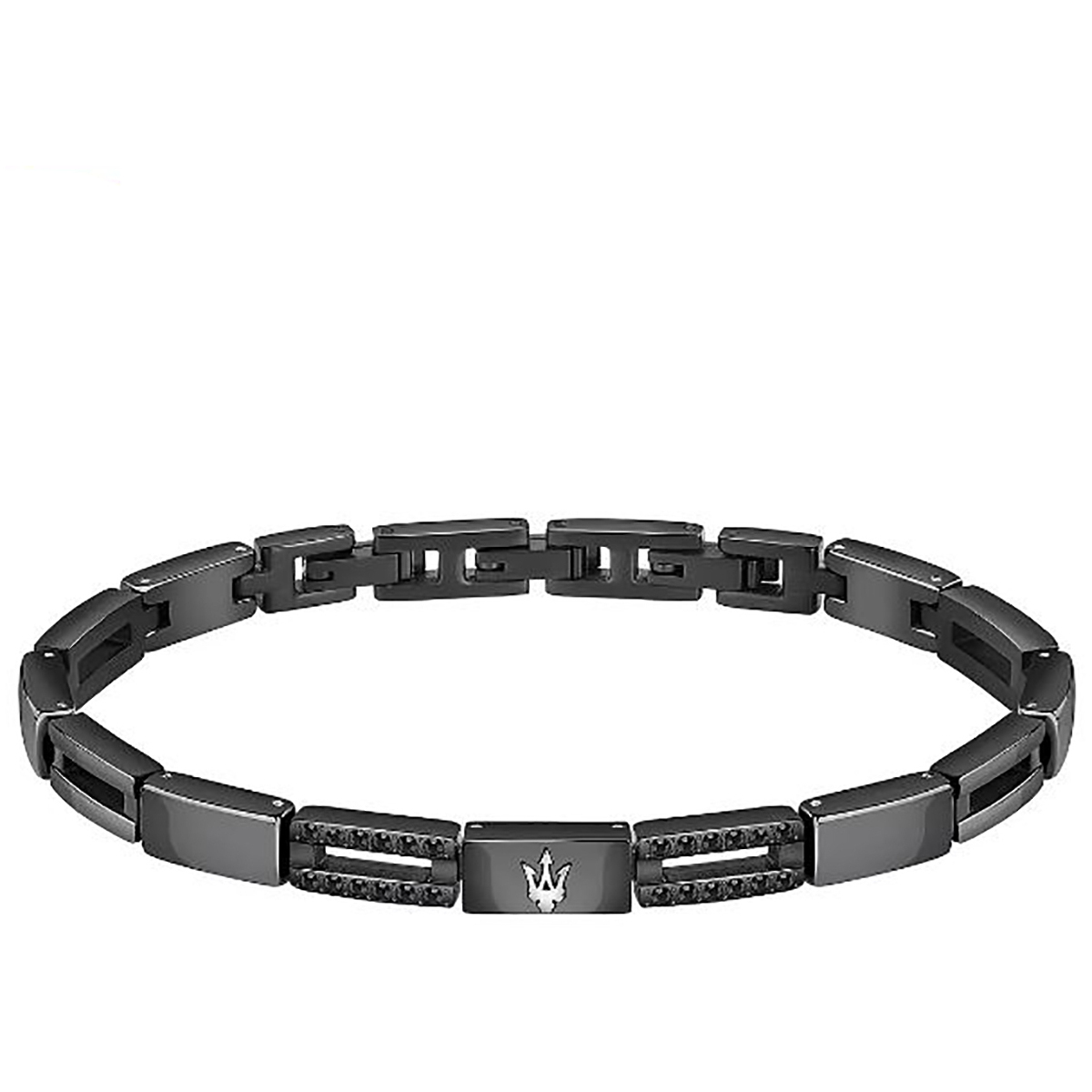 Maserati Bracciale uomo acciaio e ceramica Maserati Jewels JM223ATZ21