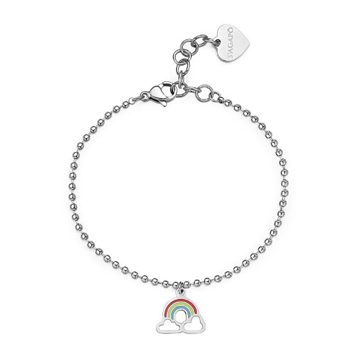 S'agapò Bracciale con pendente arcobaleno S'agapò Smile SSM011