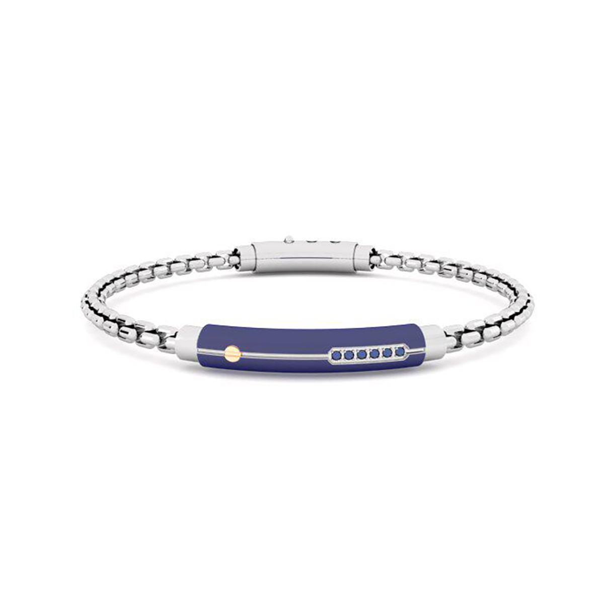 Sognami Bracciale in acciaio, IP e Spin. blu SUBR039