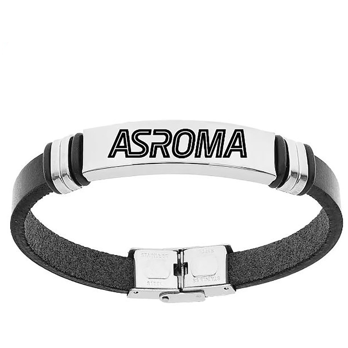 Lowell Bracciale pelle uomo Prodotto ufficiale A.S. Roma B-RB009ULN