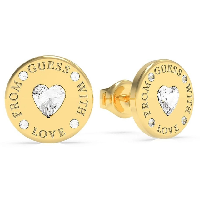 Guess Orecchini cuore Guess in acciaio dorato JUBE70/037JW