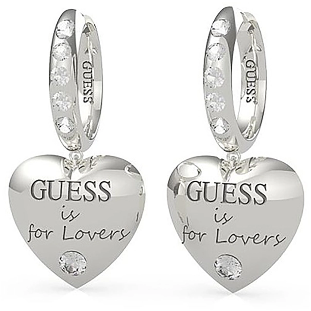 Guess Orecchini cuore pendenti Guess in acciaio  JUBE70/110JW