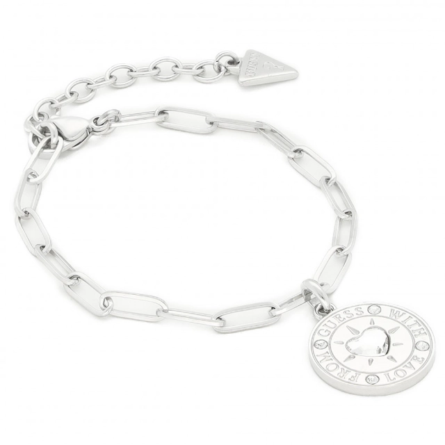 Guess Bracciale cuore Gues in acciaio  JUBB70/005JW