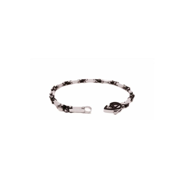 Aragonesi Bracciale Toledo in acciaio 316L silver e black BR1824