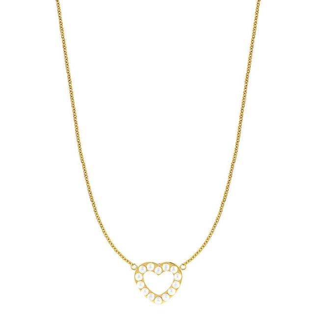 Ops Collana Ops in acciaio gold con cristalli OPSCL-770