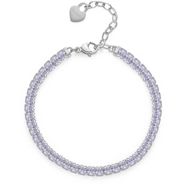 Brosway Bracciale Brosway in acciaio e zirconi lavanda BEI063