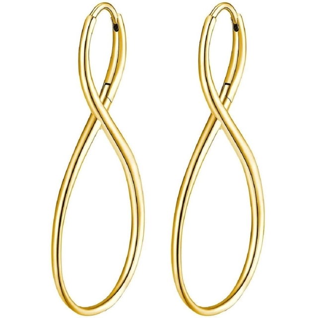 Brosway Orecchini infinito Brosway in acciaio gold BBN28