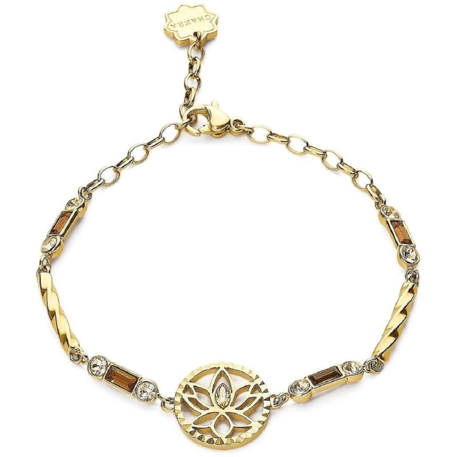 Brosway Bracciale fiore di loto Brosway in acciaio gold BHKB113