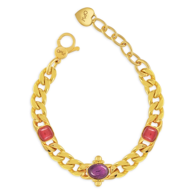 Ops Bracciale Ops in ottone placcato oro 24kt OPS-LUX55