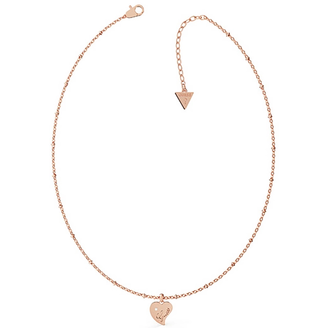 Guess Collana cuore Guess in acciaio rosè con cristallo JUBN79/014JW