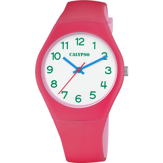 Calypso Orologio analogico Calypso in plastica rosso rosa K5792/F