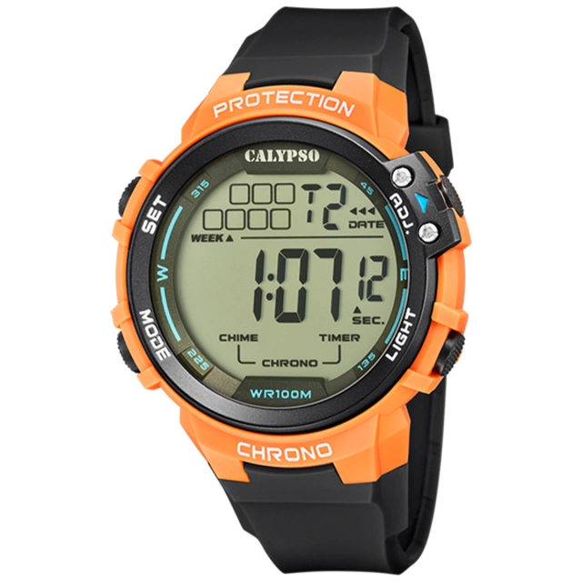 Calypso Orologio digitale Calypso in plastica arancione  K5817/4