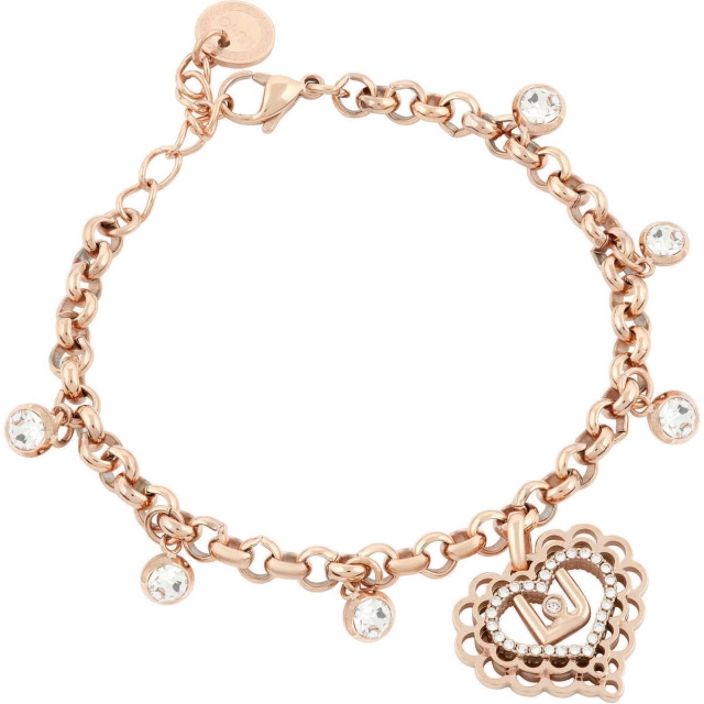 Liu-jo Bracciale Liu Jo in acciaio316L rose gold cuore LJ1779