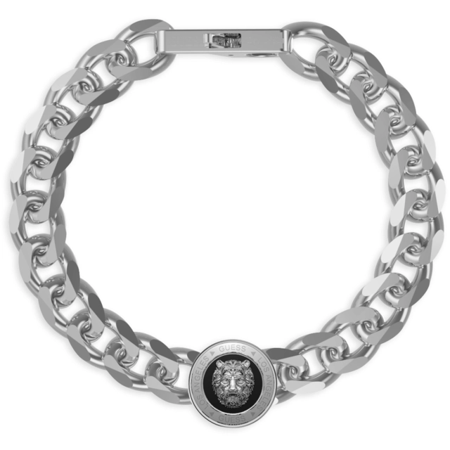 Guess Bracciale catena Guess Lion King in acciaio silver JUMB01309JWSTBKS