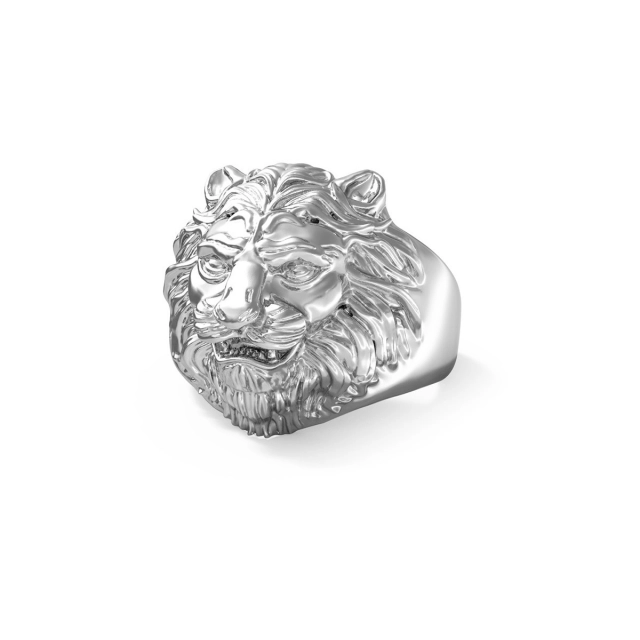 Guess Anello Guess Lion King in acciaio silver JUMR01307JWST60