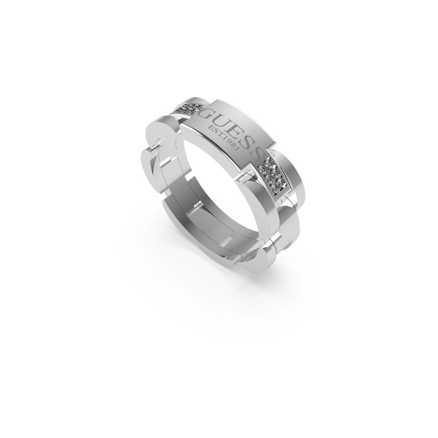 Guess Anello Guess Frontiers in acciaio silver  JUMR01344JWST66