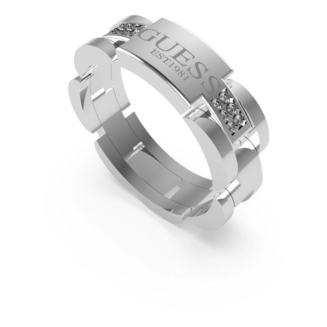 Guess Anello Guess Frontiers in acciaio silver  JUMR01344JWST60