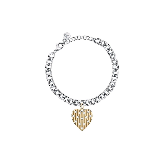 Morellato Bracciale Morellato in acciaio e charm cuore gold SAVA07