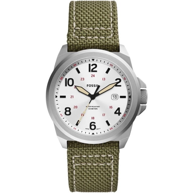 Fossil Orologio Fossil in acciaio e nylon verde chiaro FS5918