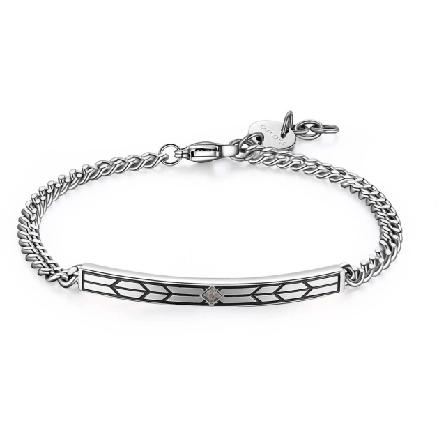 S'agapò Bracciale Sagapò Proud in acciaio316L a catena SPD13