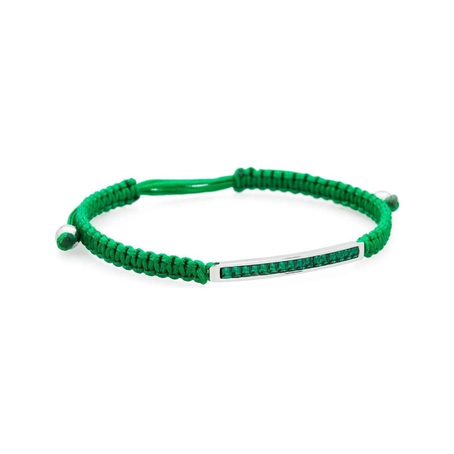 Brosway Bracciale in macramè verde  BSM14