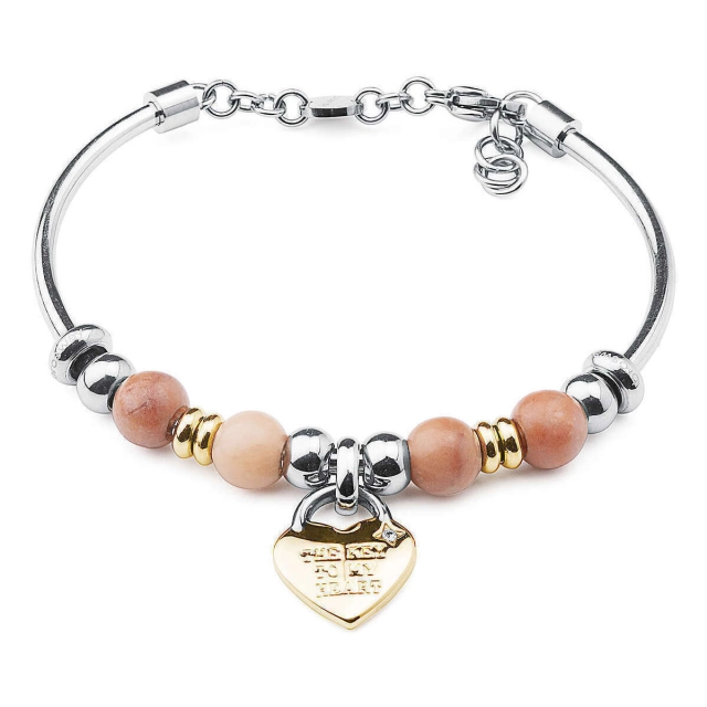 Brosway Bracciale Brosway in acciaio con charm cuore BTJMS914