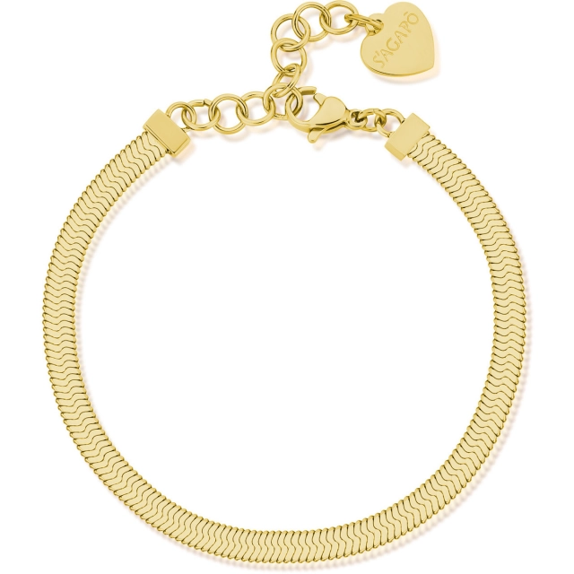 S'agapò Bracciale Sagapò in acciaio 316L a catena snake SHK36