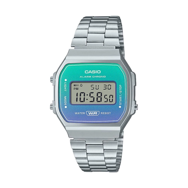 Casio Orologio digitale Casio Vintage in acciaio A168WER-2AEF