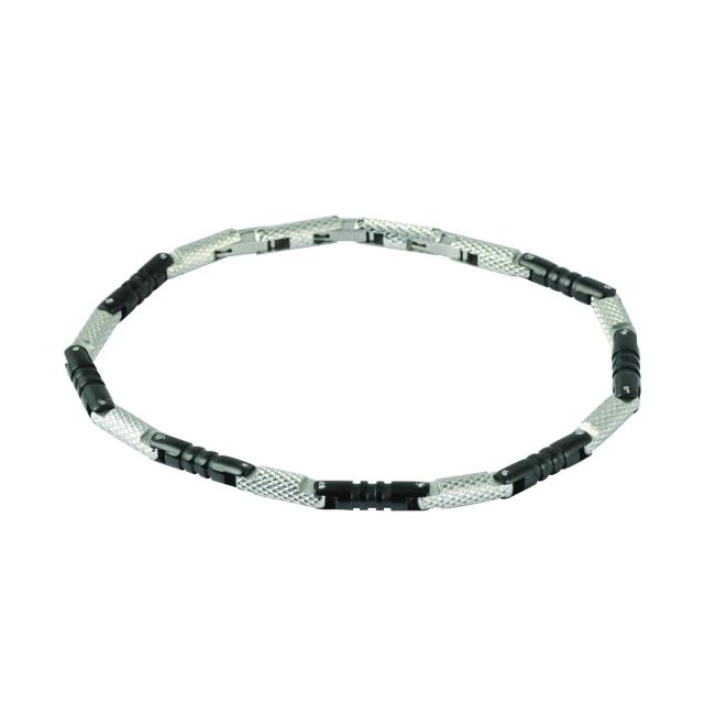 Sognami Bracciale Sognami Uomo in acciaio e Ip Black SUBR022