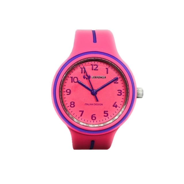 Superga Orologio junior Superga in silicone fucsia e viola STC049