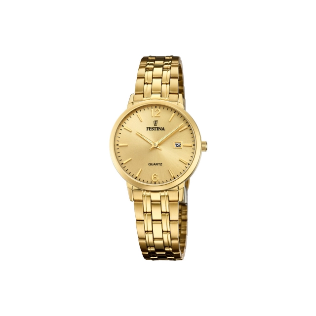 Festina Orologio analogico in acciaio gold donna F20514/3