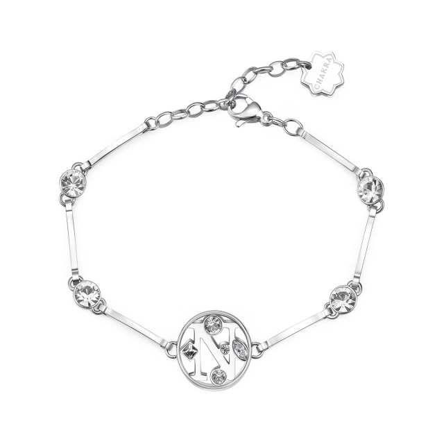 Brosway Bracciale CHAKRA in acciaio lettera N  BHKB062