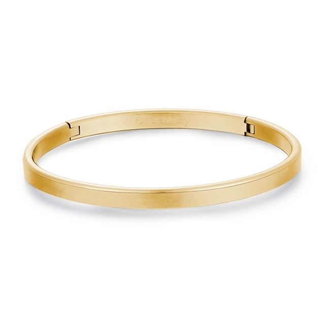 Brosway Bracciale INK rigido in acciaio e pvd oro BIK18