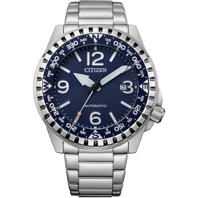 Citizen Orologio analogico meccanico Citizen Military blu NJ2191-82L