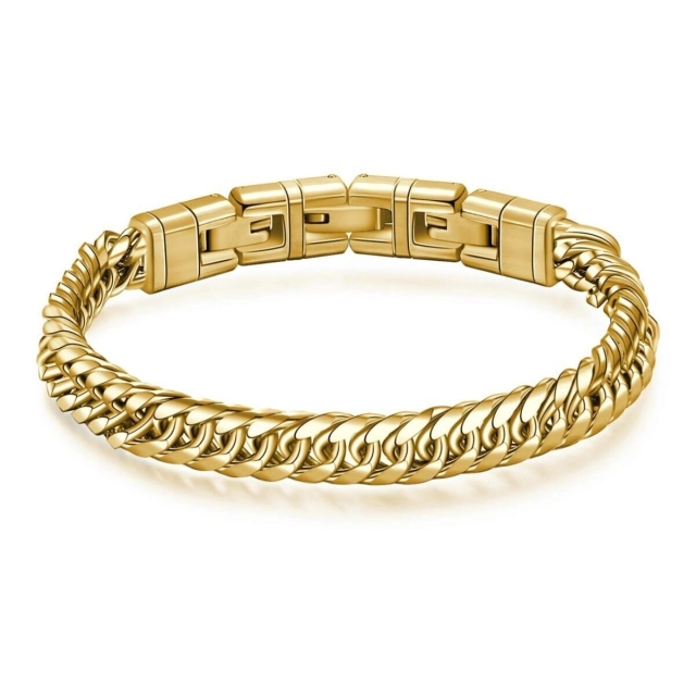 Brosway Bracciale Brosway Naxos a catena in acciaio gold BNX12