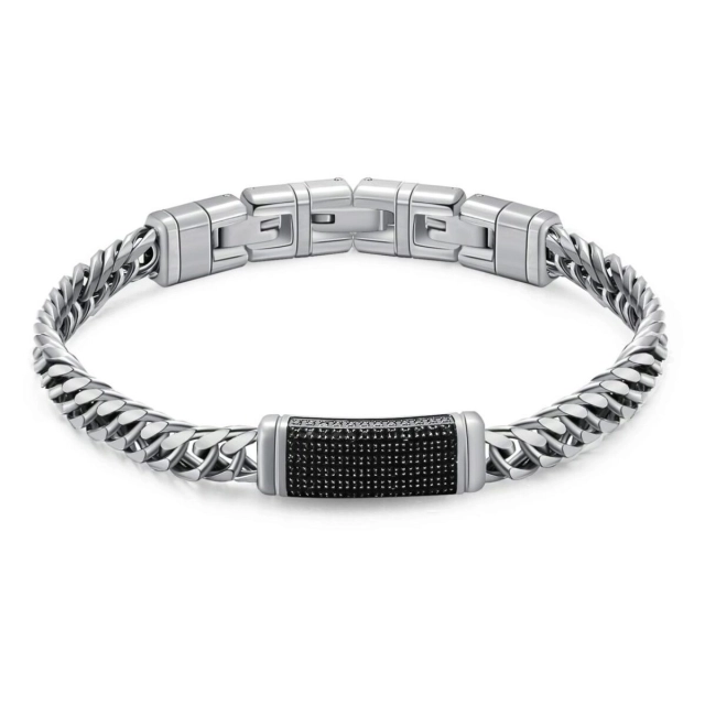 Brosway Bracciale Brosway Naxos a catena in acciaio silver BNX14