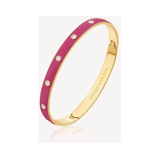 Brosway Bracciale Brosway in accaio316L con smalto viola BWY48