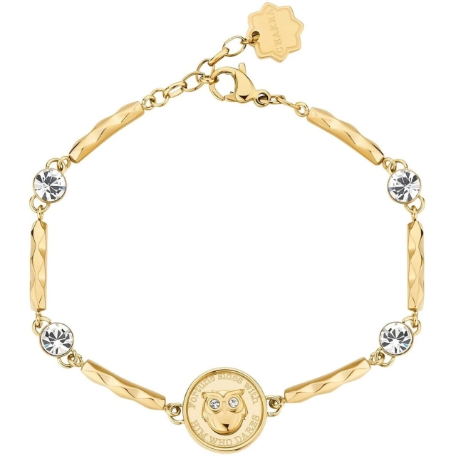 Brosway Bracciale Brosway in acciaio316L gold con gufo BHKB122