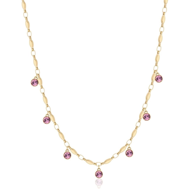 Brosway Collana Brosway in acciaio316L gold e cristalli BYM142