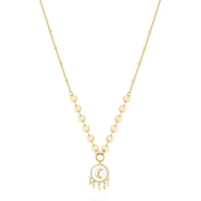 Brosway Collana Brosway in acciaio316L gold con luna BHKN080