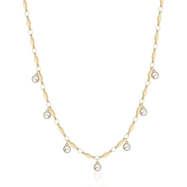 Brosway Collana Brosway in acciaio316L gold e cristalli BYM141