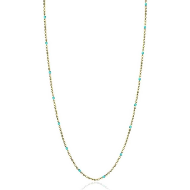 Brosway Collana Brosway in acciaio gold perline smalto BCT63