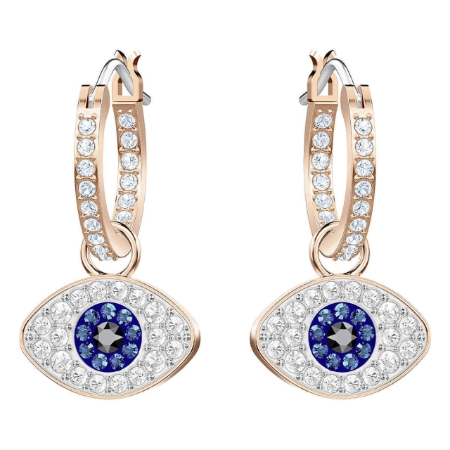 Swarovski orecchini donna gioielli Swarovski Duo Evil Eye 5425857