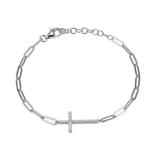 Simex Bracciale uomo con croce 1ONE AS1458