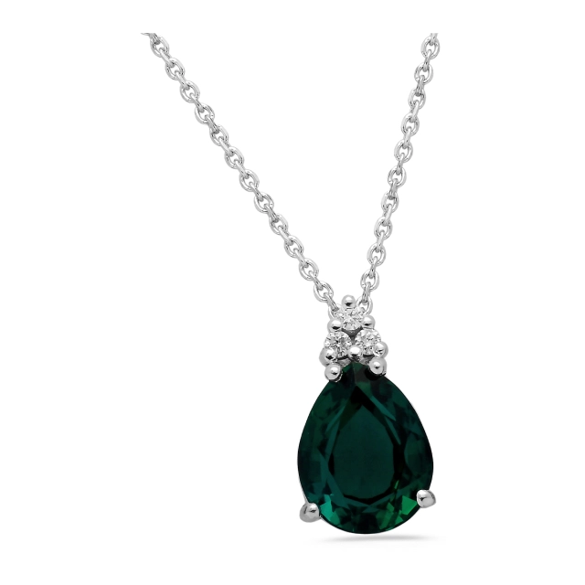 Eureka Future Diamonds Collana oro 9Kt lab grown diamond emerald Eureka GIR014S-9KT/G2