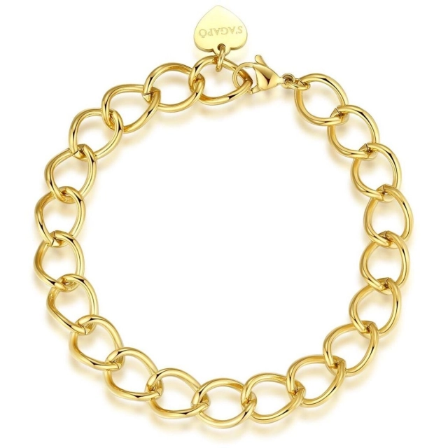 S'agapò Bracciale Sagapò Chunky in acciaio316L SHK34