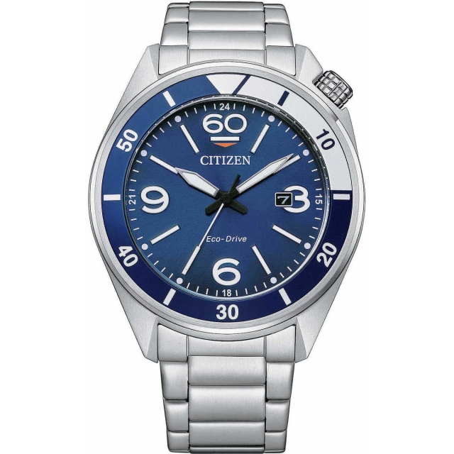 Citizen Orologio analogico Citizen Eco Drive in acciaio AW1711-87L