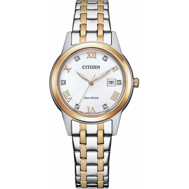 Citizen Orologio analogico Citizen Eco Drive in acciaio FE1246-85A